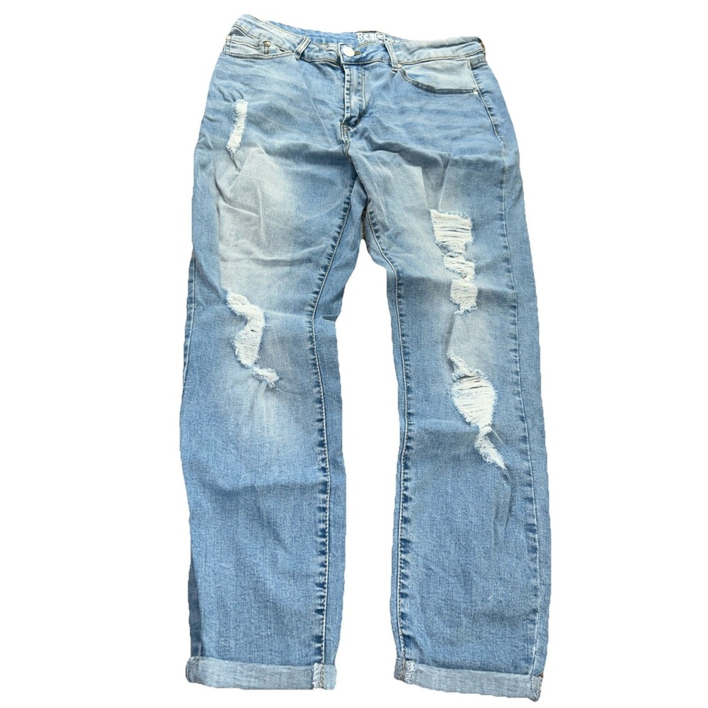 Resfeber Boyfriend Women's Jeans Distressed Size 14 30x27 Hemed Denim